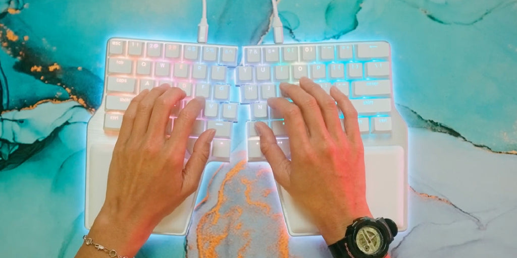 Dygma Raise ortholinear keyboard