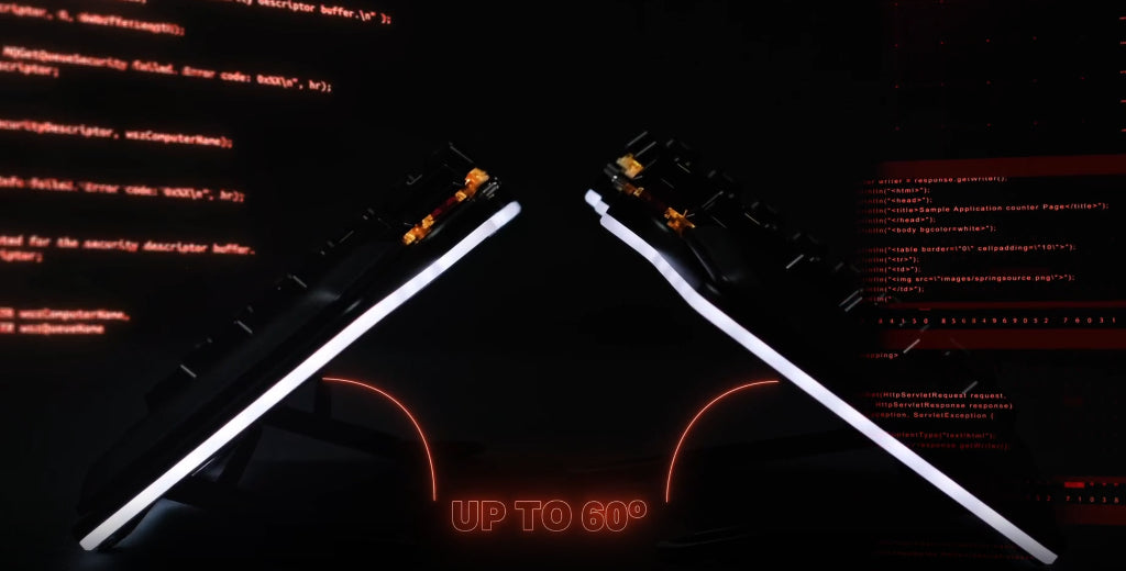 Integrated tenting up to 60 degrees