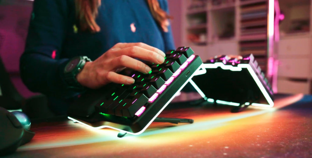Typing in a more natural position
