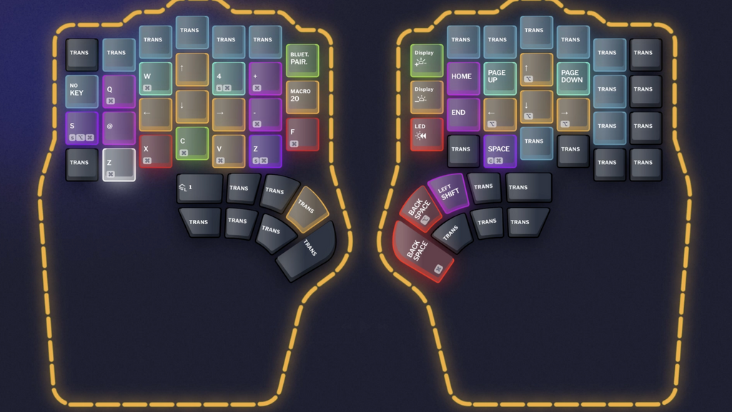 Navigation Dygma Defy Layer